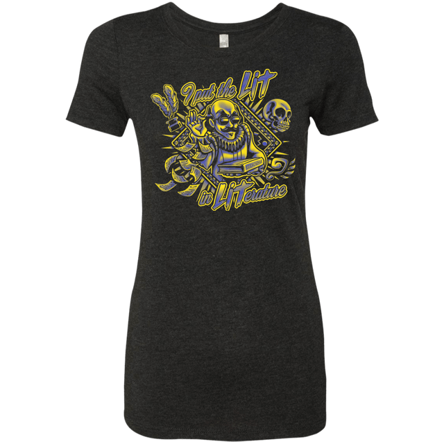 T-Shirts Vintage Black / S William Shakespeare Lit in Literature Women's Triblend T-Shirt