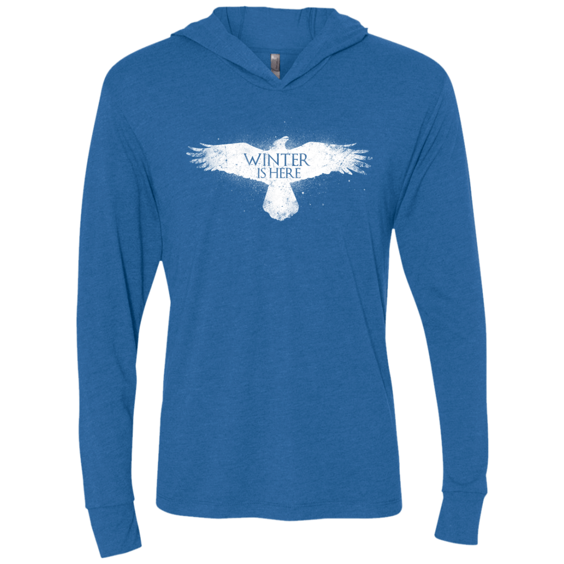 T-Shirts Vintage Royal / X-Small Winter is here Triblend Long Sleeve Hoodie Tee