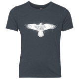 T-Shirts Vintage Navy / YXS Winter is here Youth Triblend T-Shirt