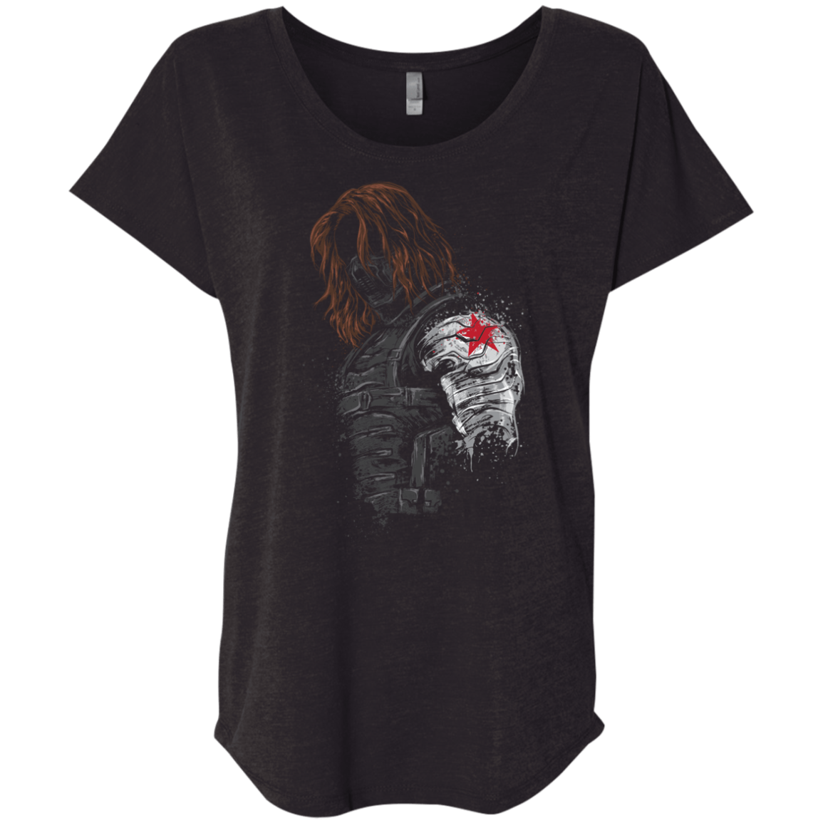 T-Shirts Vintage Black / X-Small Winter Soldier Triblend Dolman Sleeve