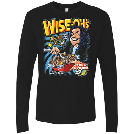 T-Shirts Black / S Wise-Oh's Men's Premium Long Sleeve