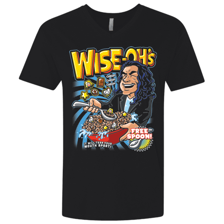 T-Shirts Black / X-Small Wise-Oh's Men's Premium V-Neck