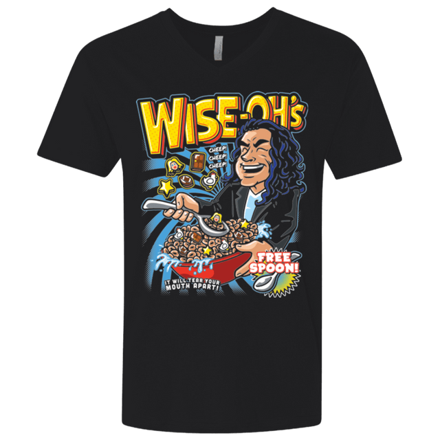 T-Shirts Black / X-Small Wise-Oh's Men's Premium V-Neck