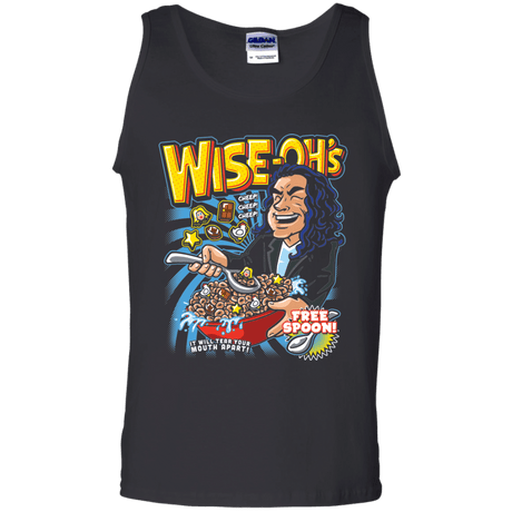 T-Shirts Black / S Wise-Oh's Men's Tank Top
