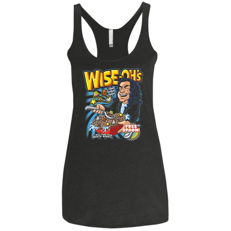 T-Shirts Vintage Black / X-Small Wise-Oh's Women's Triblend Racerback Tank