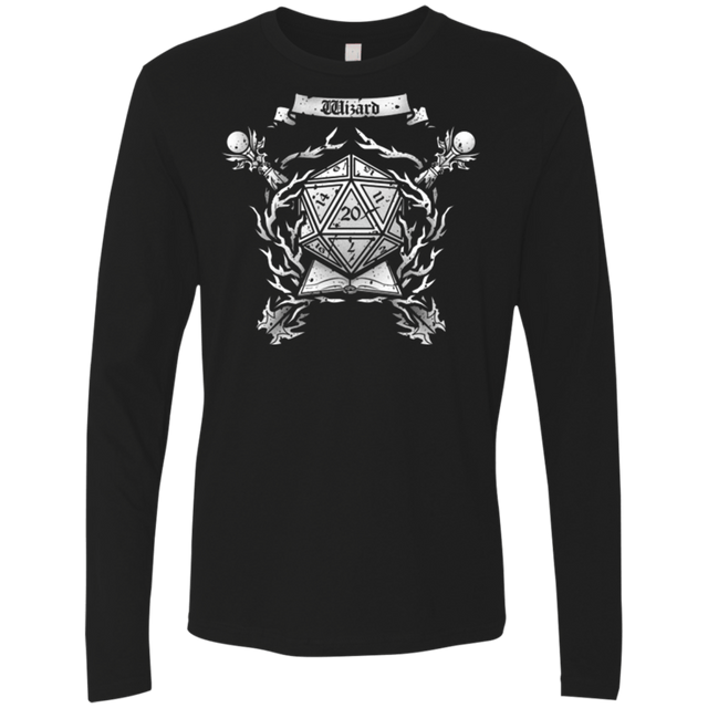 T-Shirts Black / Small WIZARD CREST Men's Premium Long Sleeve