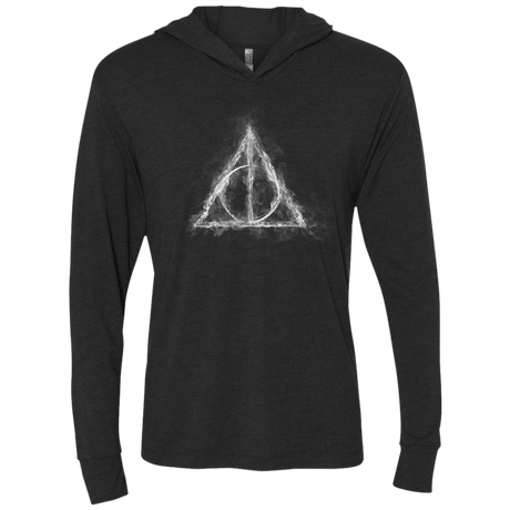 T-Shirts Vintage Black / X-Small WIZARD SMOKE Triblend Long Sleeve Hoodie Tee