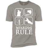 T-Shirts Light Grey / YXS Wizards Rule Boys Premium T-Shirt
