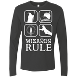 T-Shirts Heavy Metal / Small Wizards Rule Men's Premium Long Sleeve
