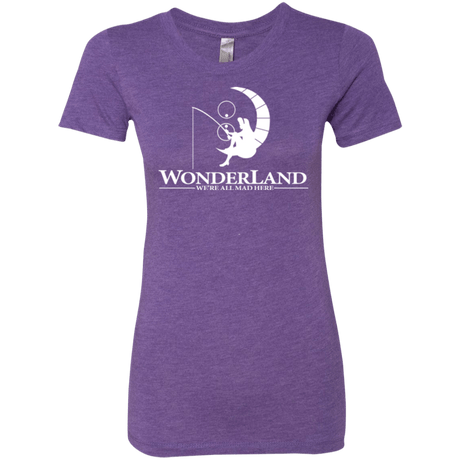 T-Shirts Purple Rush / Small Wonderland Animation Women's Triblend T-Shirt