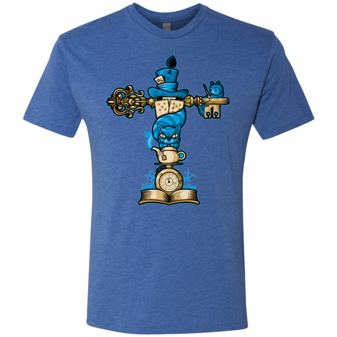T-Shirts Vintage Royal / Small Wonderland Totem Men's Triblend T-Shirt