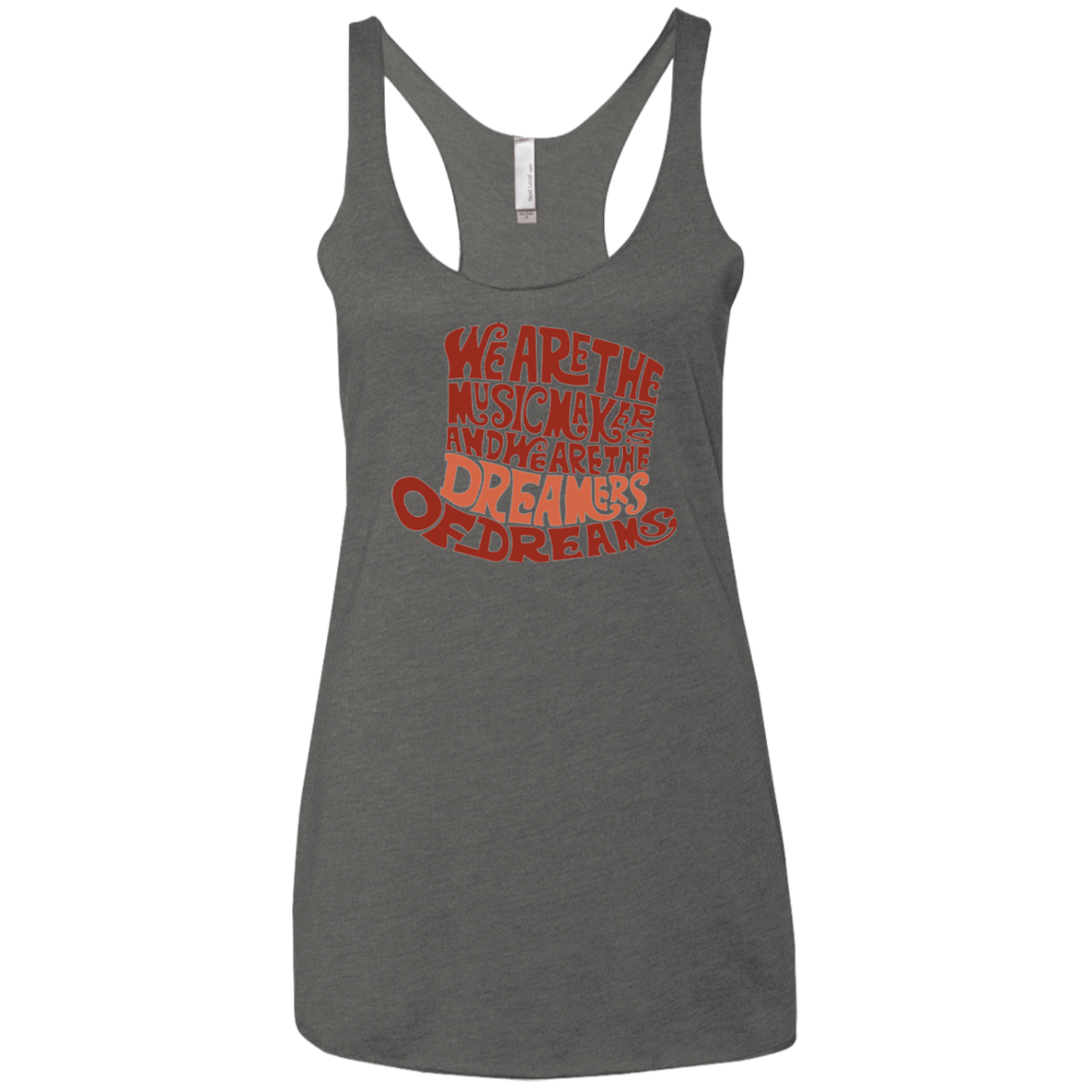 T-Shirts Premium Heather / X-Small Wonka Brown Women's Triblend Racerback Tank