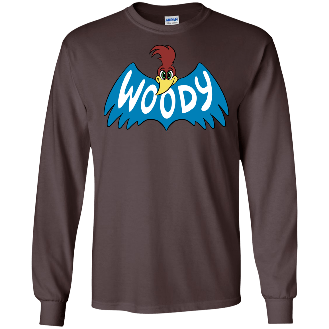 T-Shirts Dark Chocolate / S Woodpecker Men's Long Sleeve T-Shirt