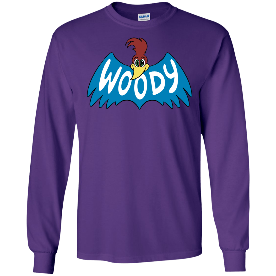 T-Shirts Purple / S Woodpecker Men's Long Sleeve T-Shirt