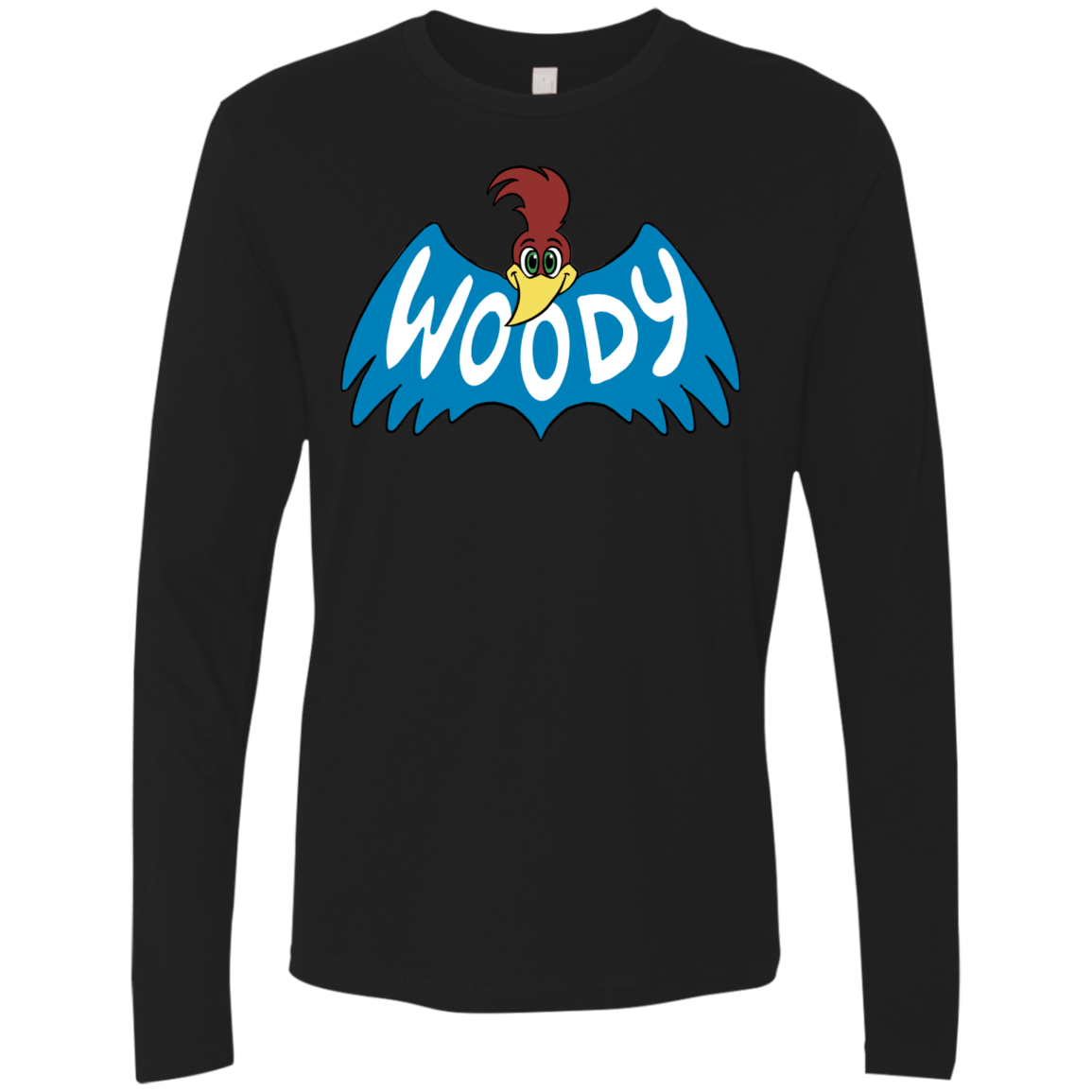 T-Shirts Black / S Woodpecker Men's Premium Long Sleeve
