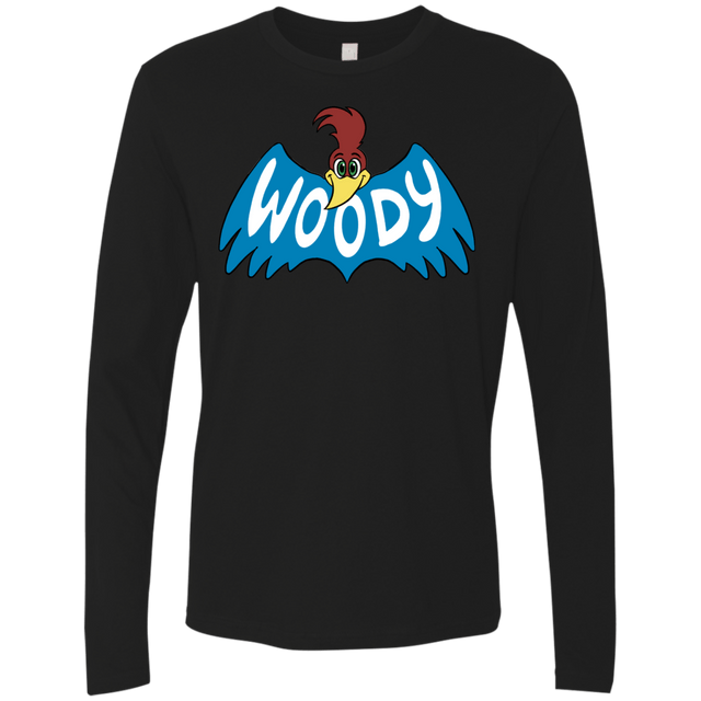 T-Shirts Black / S Woodpecker Men's Premium Long Sleeve