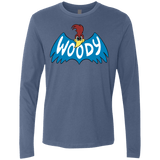 T-Shirts Indigo / S Woodpecker Men's Premium Long Sleeve