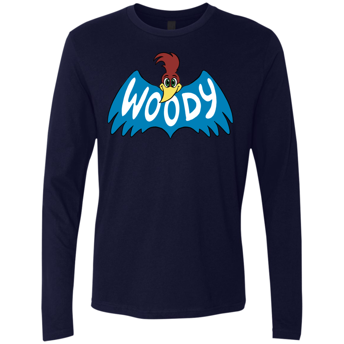 T-Shirts Midnight Navy / S Woodpecker Men's Premium Long Sleeve