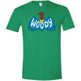 T-Shirts Heather Irish Green / S Woodpecker Men's Semi-Fitted Softstyle