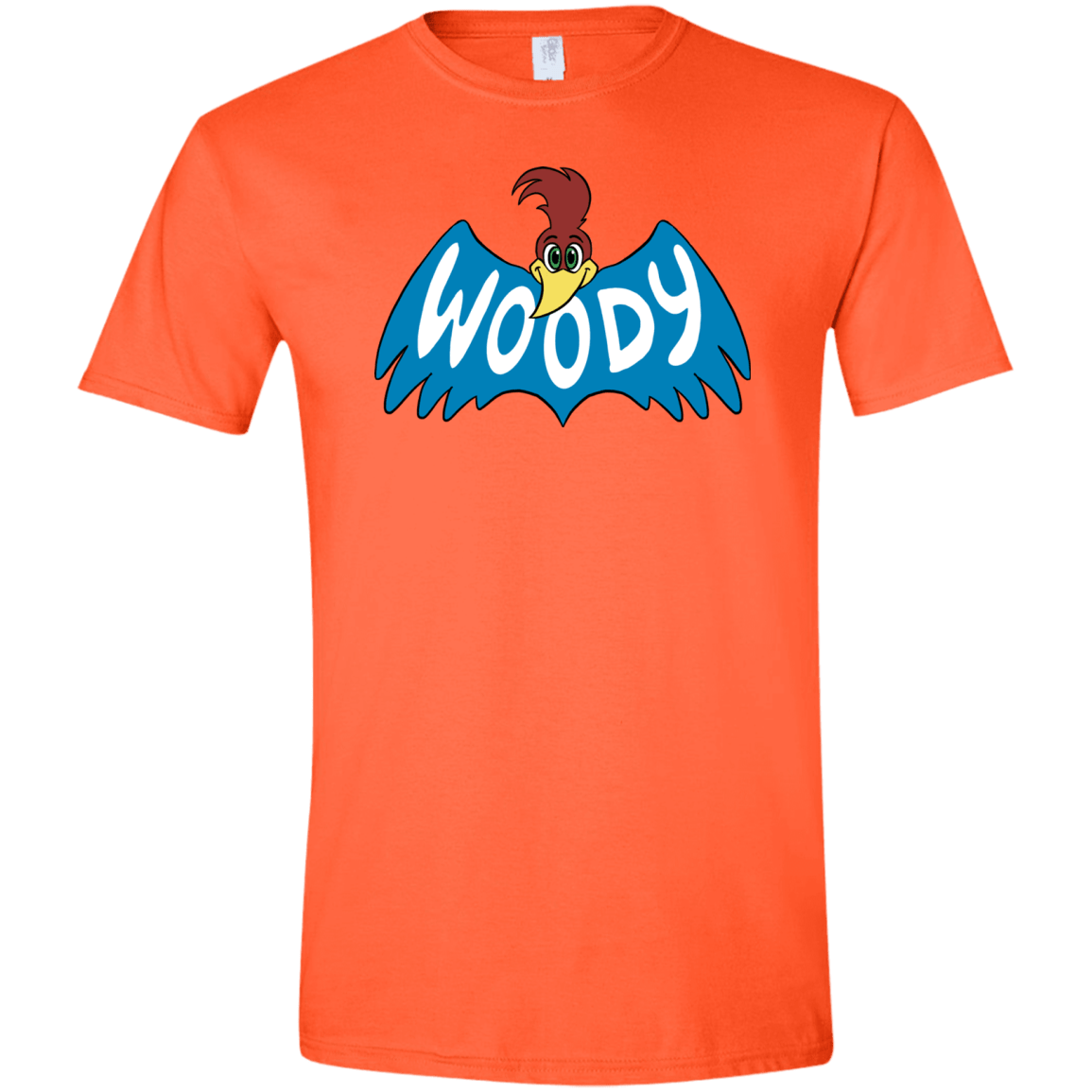T-Shirts Orange / S Woodpecker Men's Semi-Fitted Softstyle