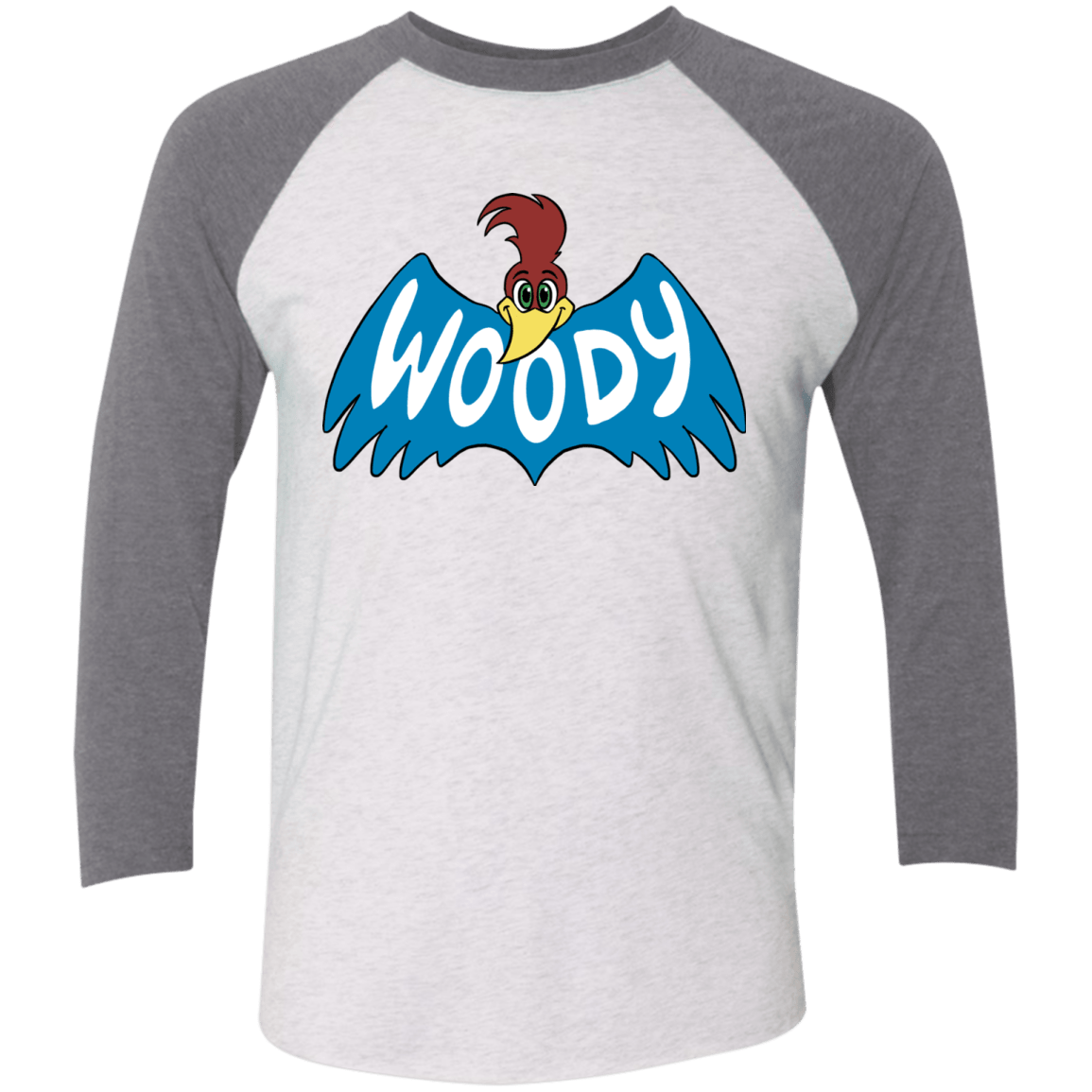 T-Shirts Heather White/Premium Heather / X-Small Woodpecker Men's Triblend 3/4 Sleeve