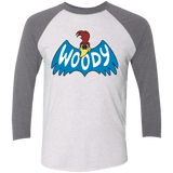 T-Shirts Heather White/Premium Heather / X-Small Woodpecker Men's Triblend 3/4 Sleeve