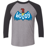 T-Shirts Premium Heather/Vintage Black / X-Small Woodpecker Men's Triblend 3/4 Sleeve