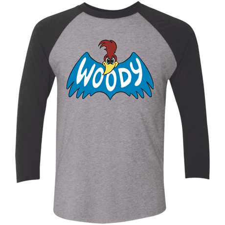 T-Shirts Premium Heather/Vintage Black / X-Small Woodpecker Men's Triblend 3/4 Sleeve