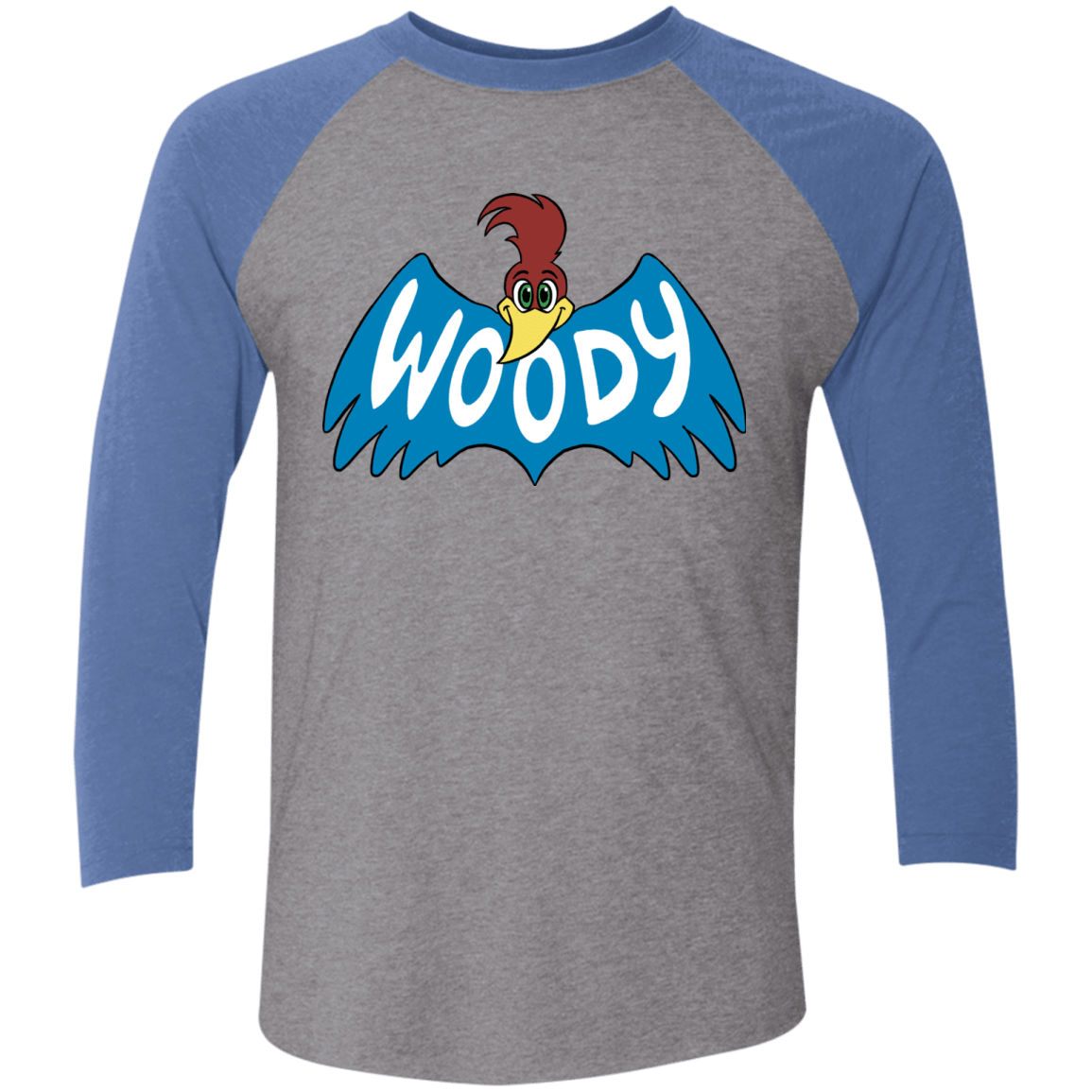 T-Shirts Premium Heather/Vintage Royal / X-Small Woodpecker Men's Triblend 3/4 Sleeve