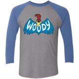 T-Shirts Premium Heather/Vintage Royal / X-Small Woodpecker Men's Triblend 3/4 Sleeve