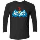 T-Shirts Vintage Black/Vintage Black / X-Small Woodpecker Men's Triblend 3/4 Sleeve