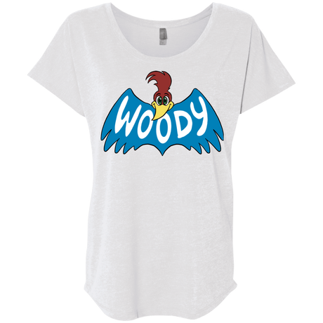 T-Shirts Heather White / X-Small Woodpecker Triblend Dolman Sleeve