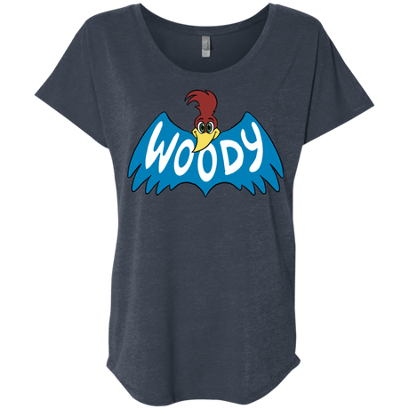 T-Shirts Vintage Navy / X-Small Woodpecker Triblend Dolman Sleeve