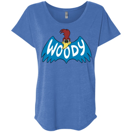 T-Shirts Vintage Royal / X-Small Woodpecker Triblend Dolman Sleeve