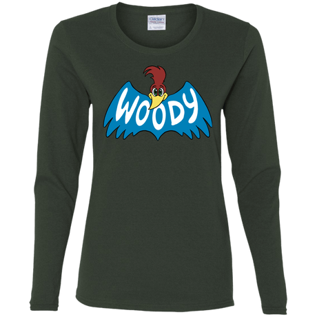 T-Shirts Forest / S Woodpecker Women's Long Sleeve T-Shirt