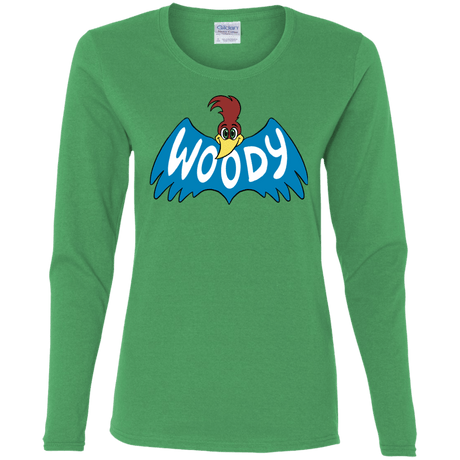 T-Shirts Irish Green / S Woodpecker Women's Long Sleeve T-Shirt