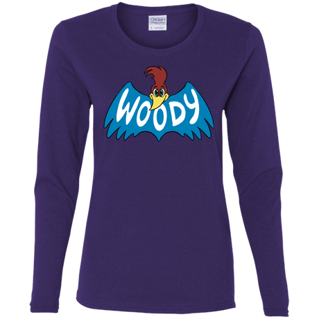 T-Shirts Purple / S Woodpecker Women's Long Sleeve T-Shirt