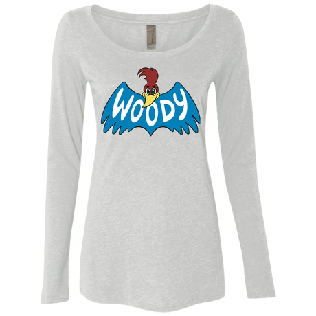 T-Shirts Heather White / S Woodpecker Women's Triblend Long Sleeve Shirt