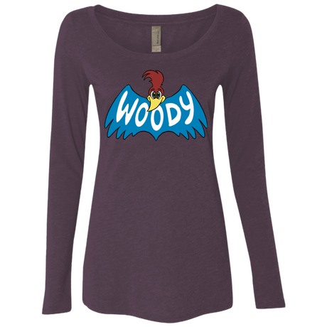 T-Shirts Vintage Purple / S Woodpecker Women's Triblend Long Sleeve Shirt