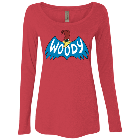 T-Shirts Vintage Red / S Woodpecker Women's Triblend Long Sleeve Shirt