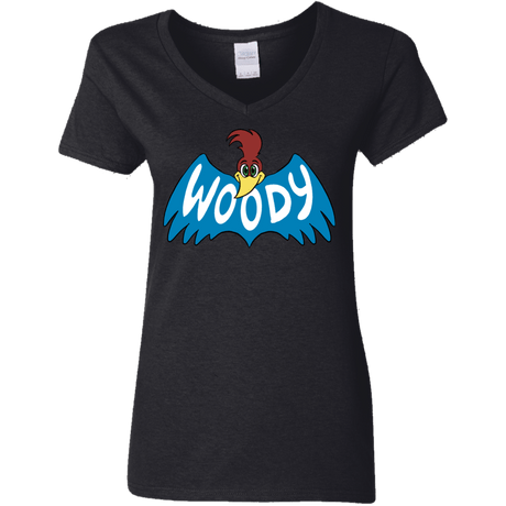 T-Shirts Black / S Woodpecker Women's V-Neck T-Shirt