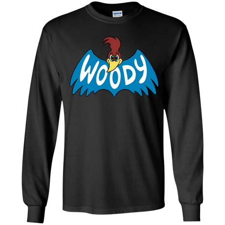 T-Shirts Black / YS Woodpecker Youth Long Sleeve T-Shirt