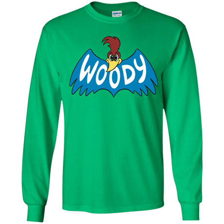 T-Shirts Irish Green / YS Woodpecker Youth Long Sleeve T-Shirt