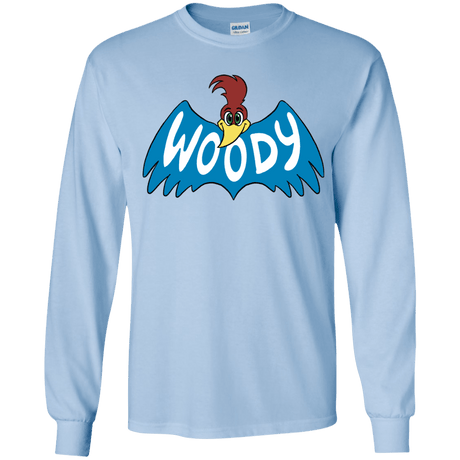 T-Shirts Light Blue / YS Woodpecker Youth Long Sleeve T-Shirt