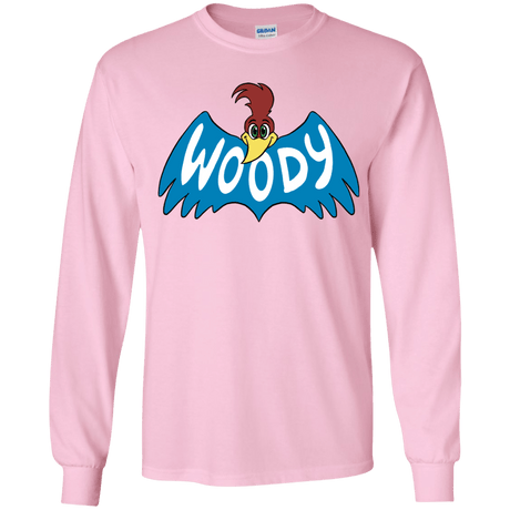 T-Shirts Light Pink / YS Woodpecker Youth Long Sleeve T-Shirt