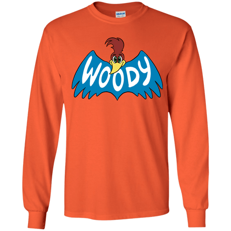 T-Shirts Orange / YS Woodpecker Youth Long Sleeve T-Shirt