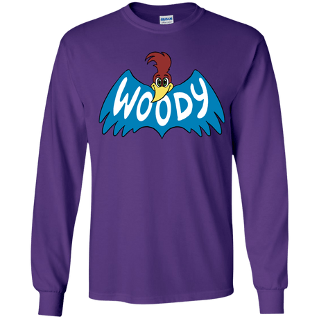 T-Shirts Purple / YS Woodpecker Youth Long Sleeve T-Shirt