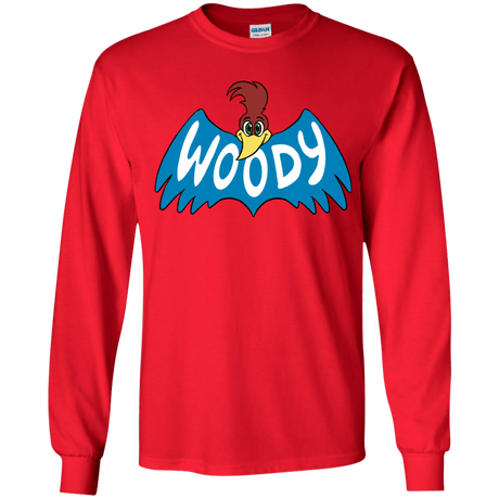 T-Shirts Red / YS Woodpecker Youth Long Sleeve T-Shirt