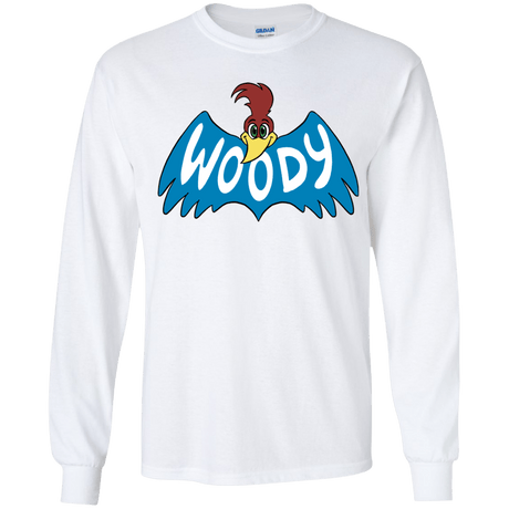 T-Shirts White / YS Woodpecker Youth Long Sleeve T-Shirt