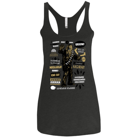 T-Shirts Vintage Black / X-Small Wookie Famous Quotes Women's Triblend Racerback Tank